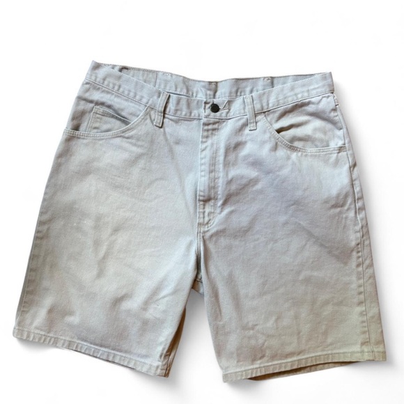 Wrangler men’s jorts light cream/white color size 36 - Picture 1 of 6